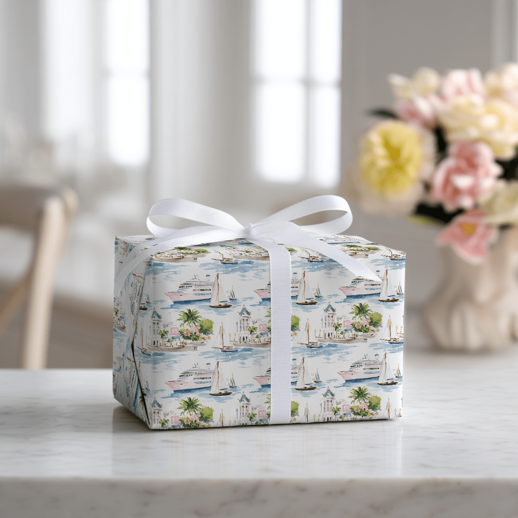 Seaside Escape - Wrapping Paper - Lemon Park