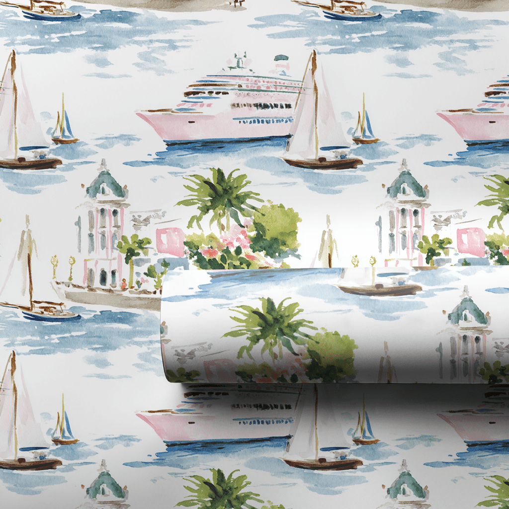 Seaside Escape - Wrapping Paper - Lemon Park