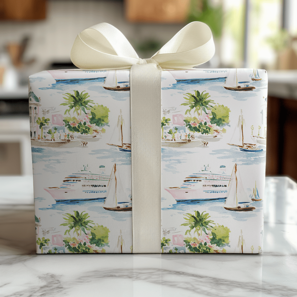 Seaside Escape - Wrapping Paper - Lemon Park