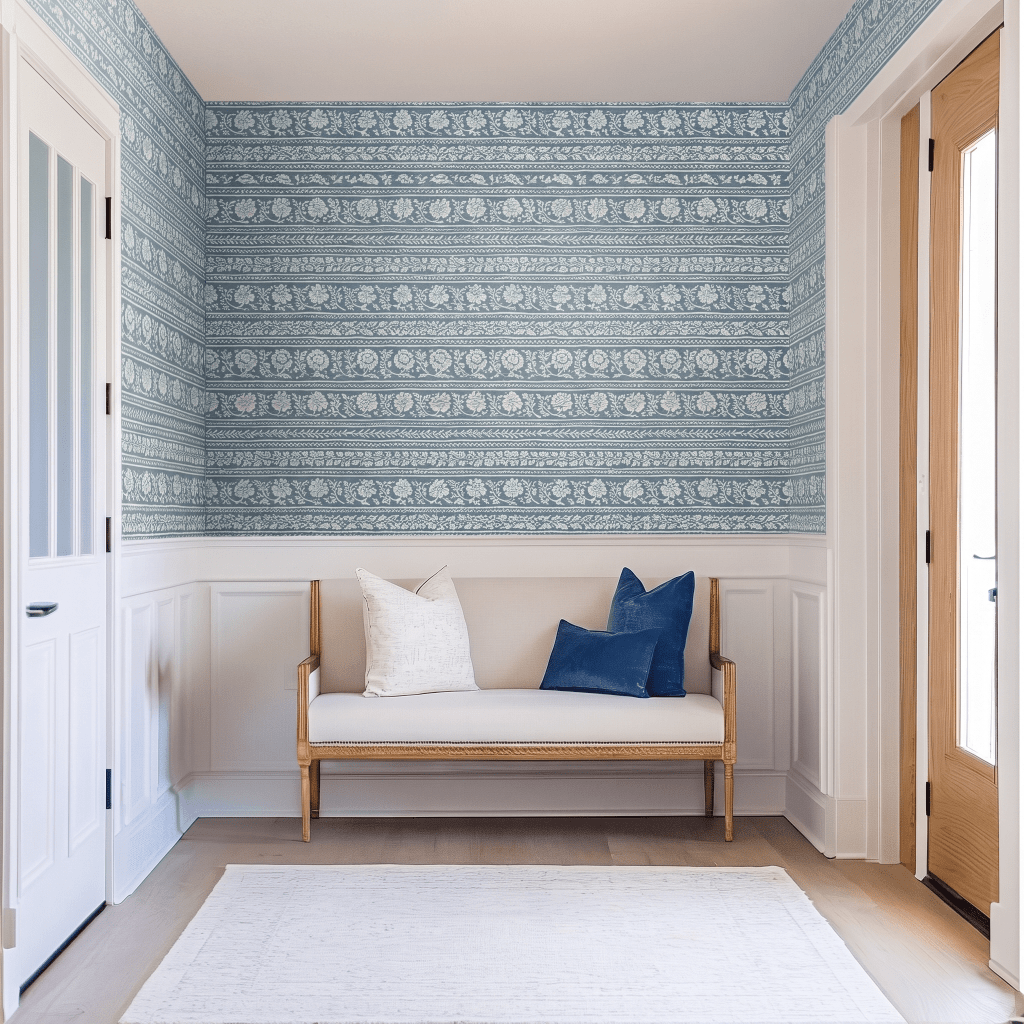 Seaside Whisper Faux Grasscloth Wallpaper - Lemon Park