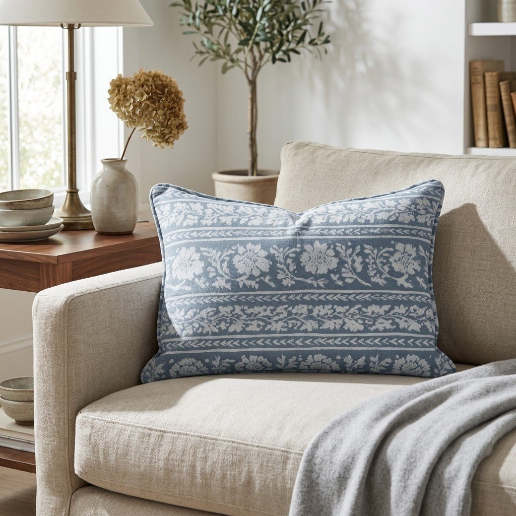 Seaside Whisper Throw Pillow - Lemon Park