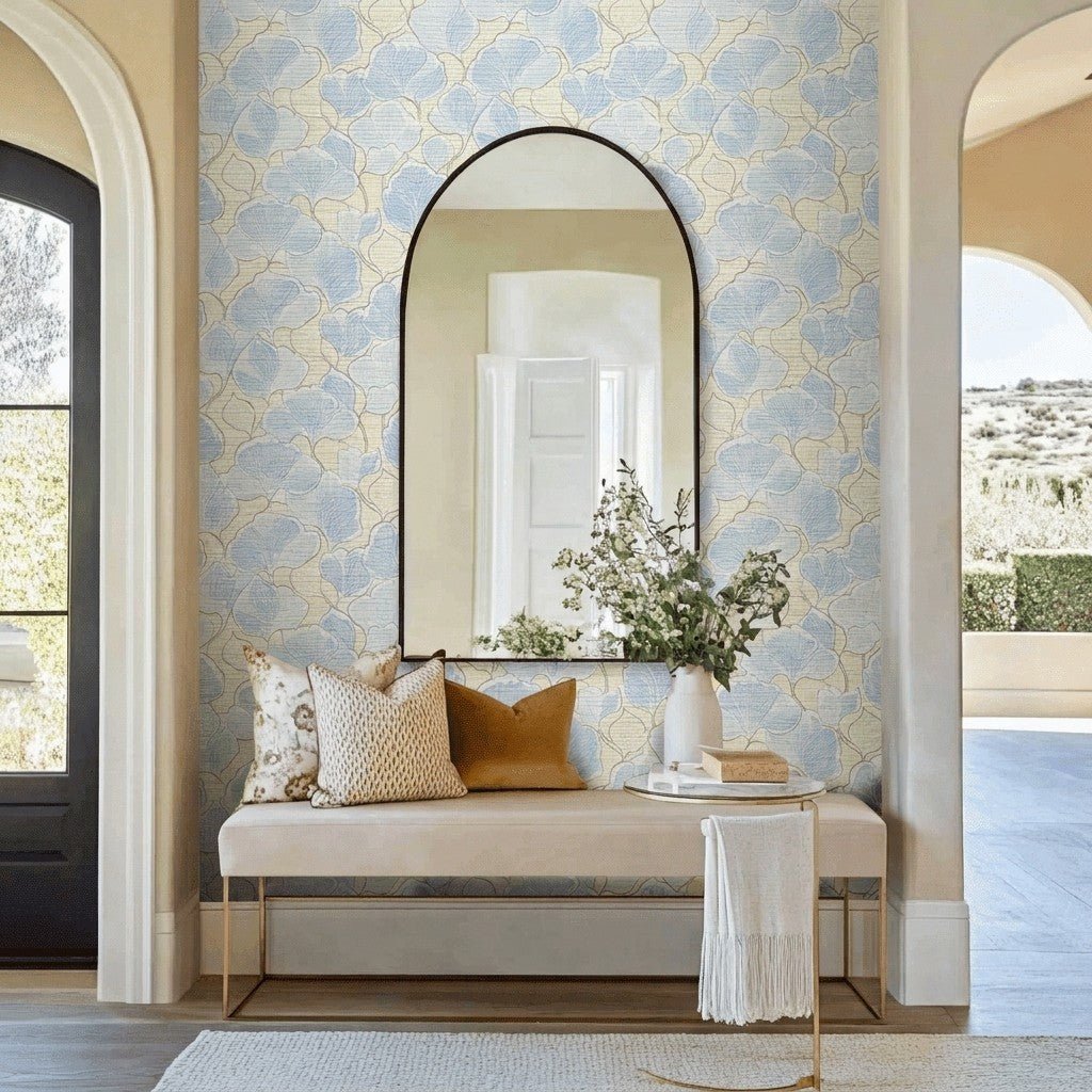 Second Frost Faux Grasscloth Wallpaper - Lemon Park