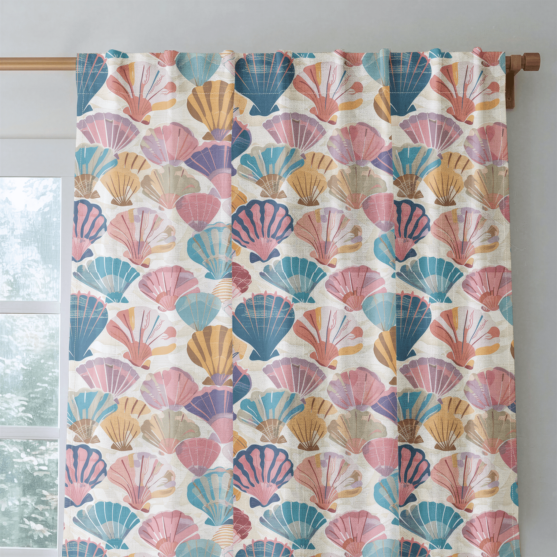 Seraphina's Seashell Sonata - Drapery - Lemon Park