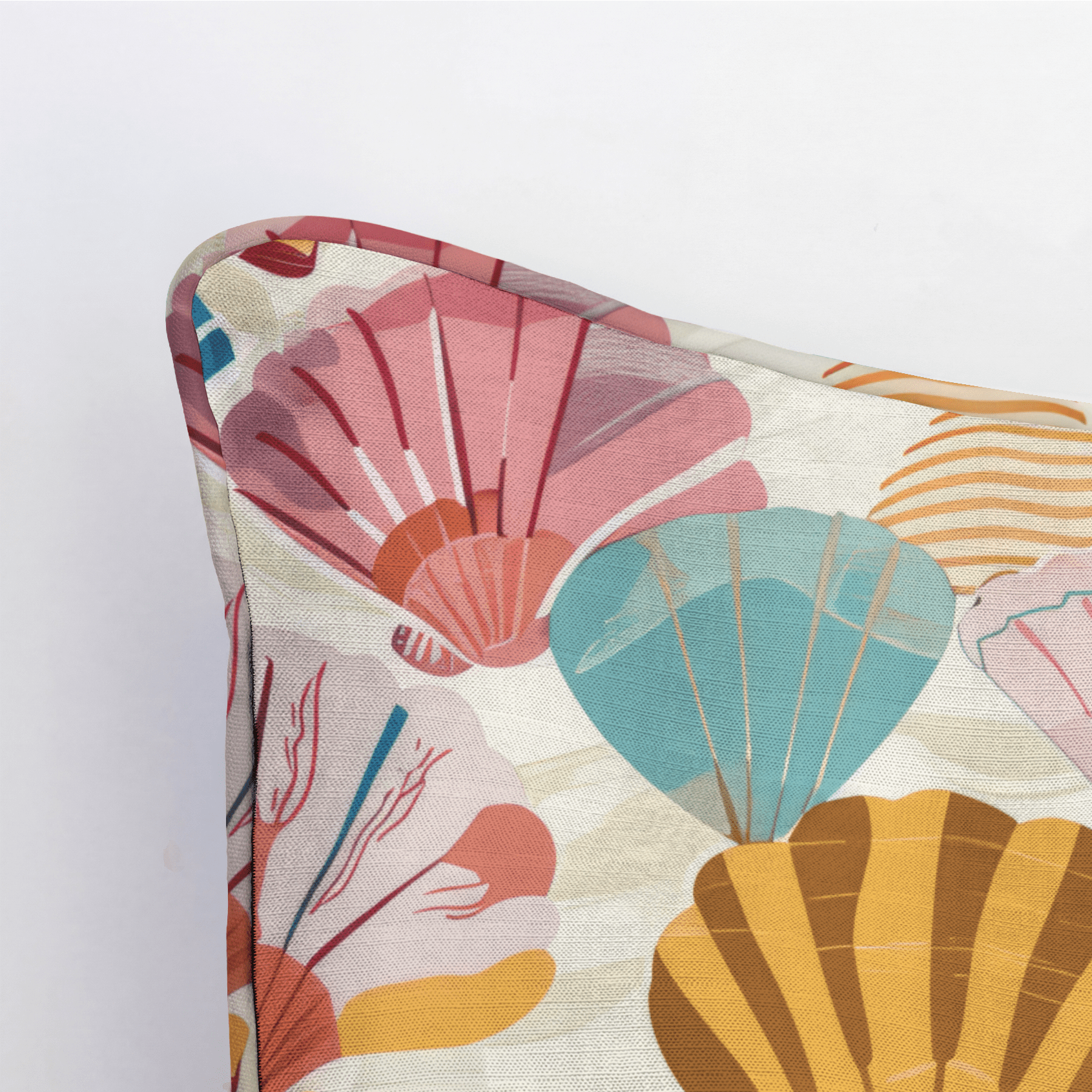 Seraphina's Seashell Sonata Throw Pillow - Lemon Park