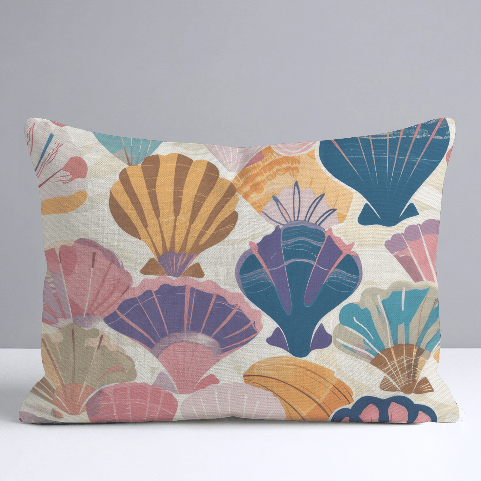 Seraphina's Seashell Sonata Throw Pillow - Lemon Park