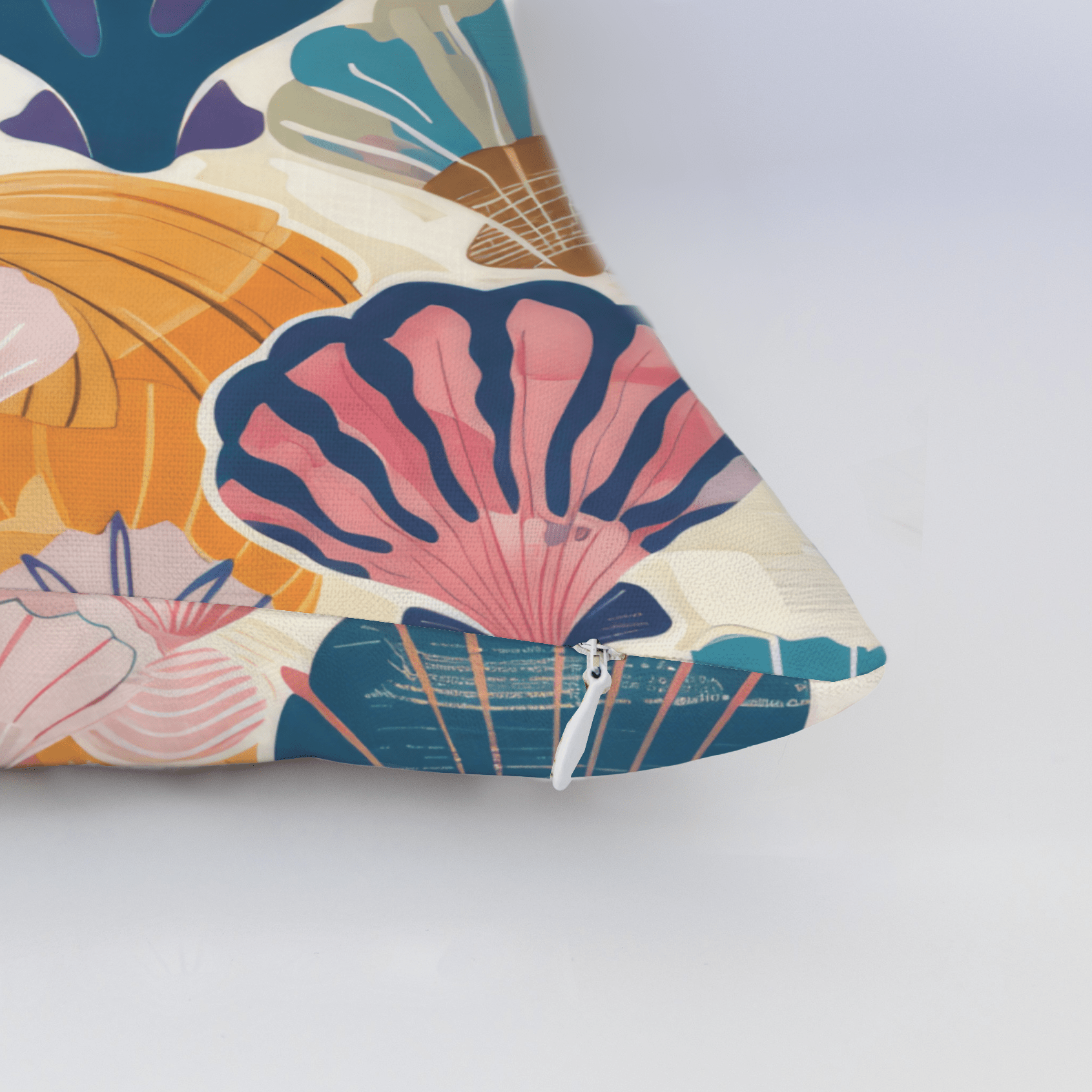 Seraphina's Seashell Sonata Throw Pillow - Lemon Park