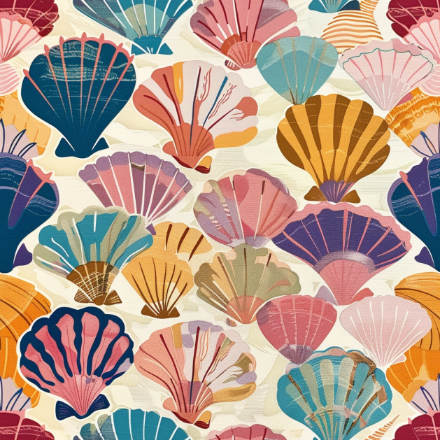 Seraphina's Seashell Sonata Wallpaper - Lemon Park