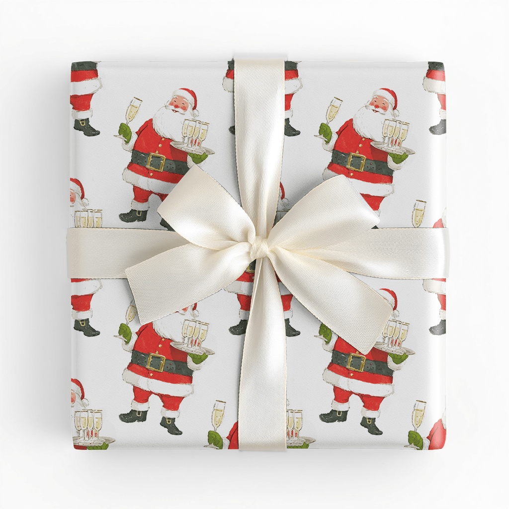 Serving Santa - Wrapping Paper - Lemon Park