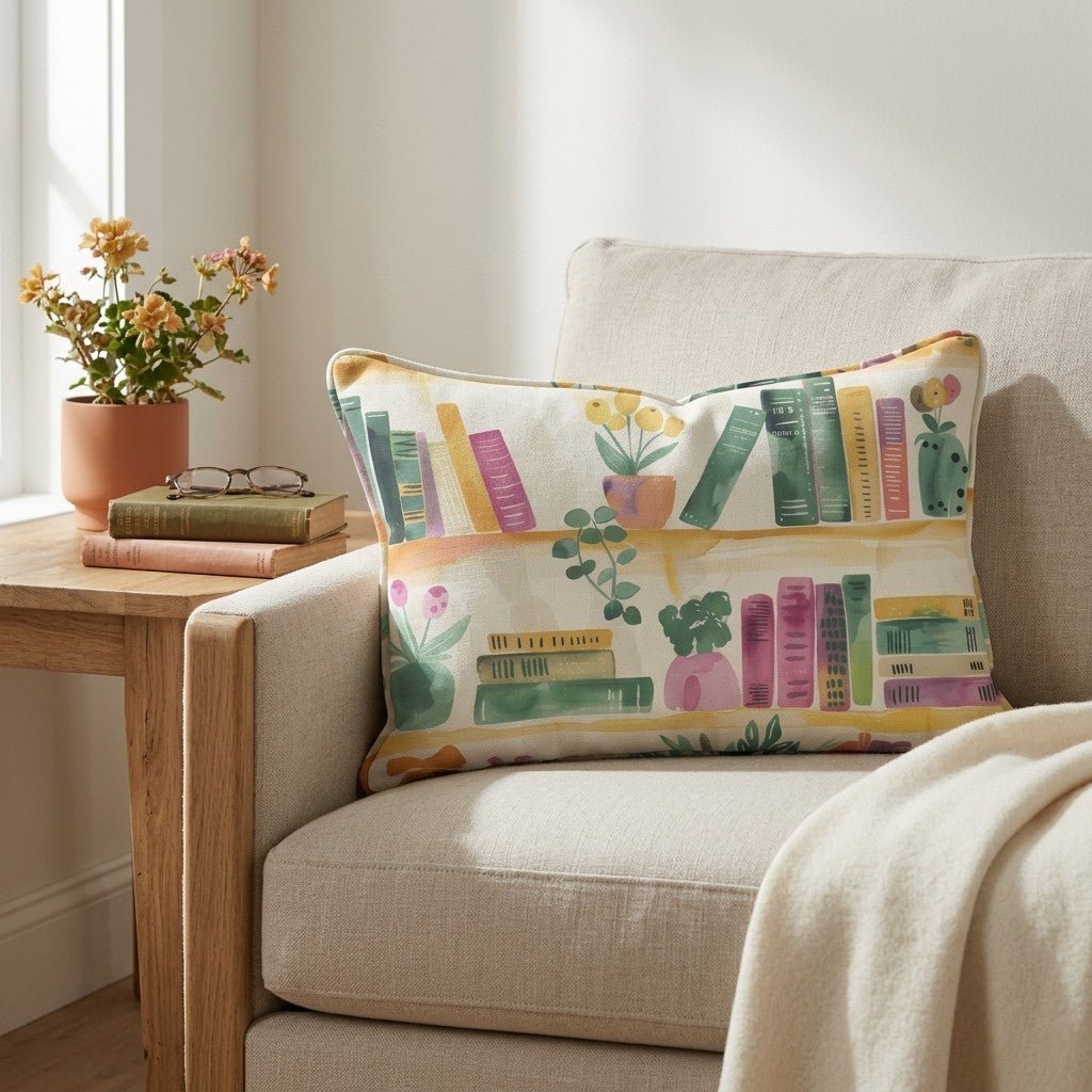 Shelfie Throw Pillow - Lemon Park
