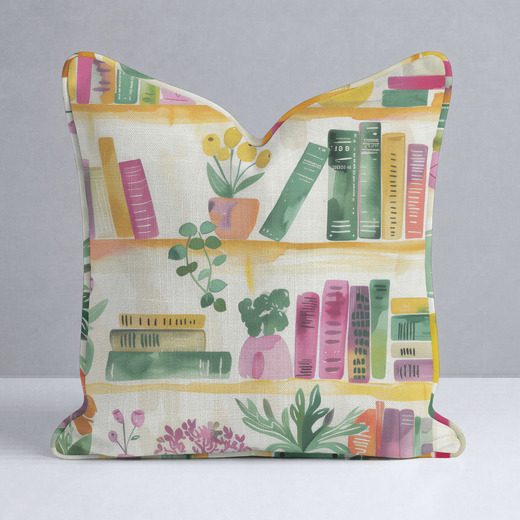 Shelfie Throw Pillow - Lemon Park