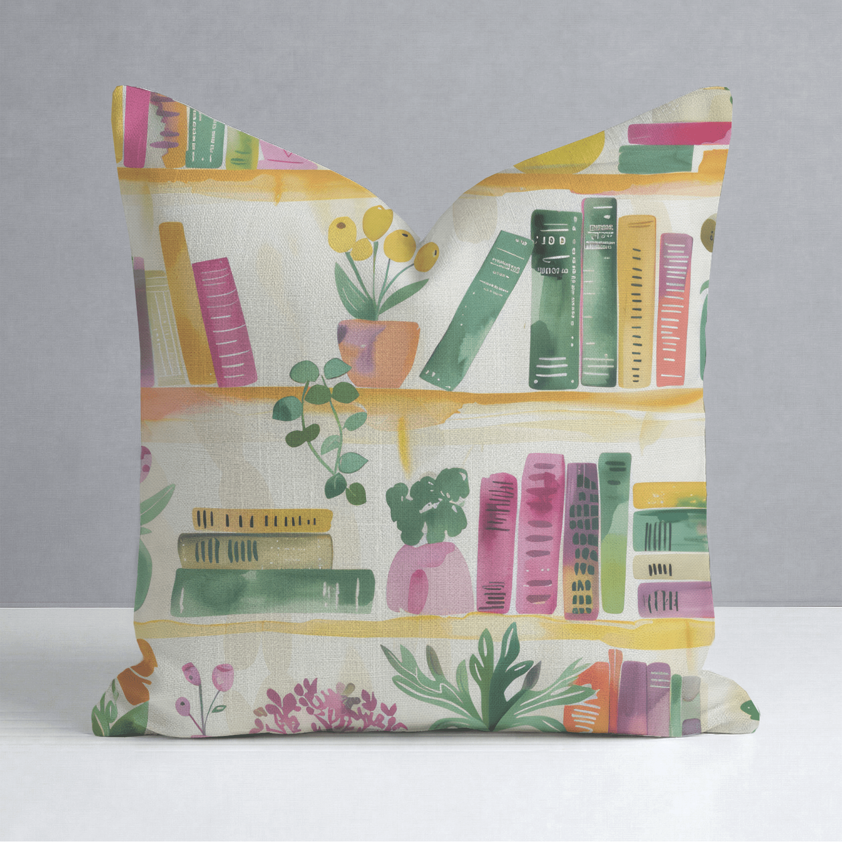 Shelfie Throw Pillow - Lemon Park