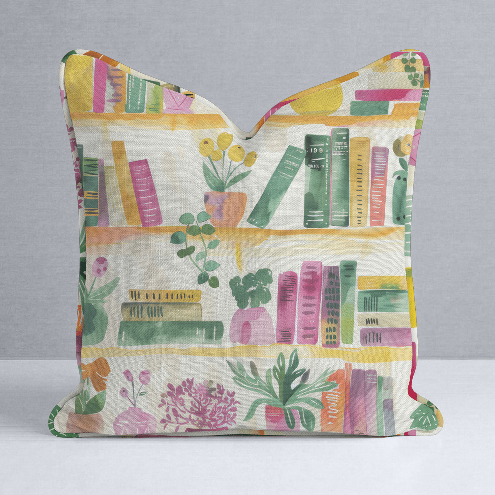 Shelfie Throw Pillow - Lemon Park