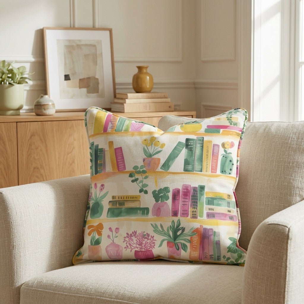 Shelfie Throw Pillow - Lemon Park