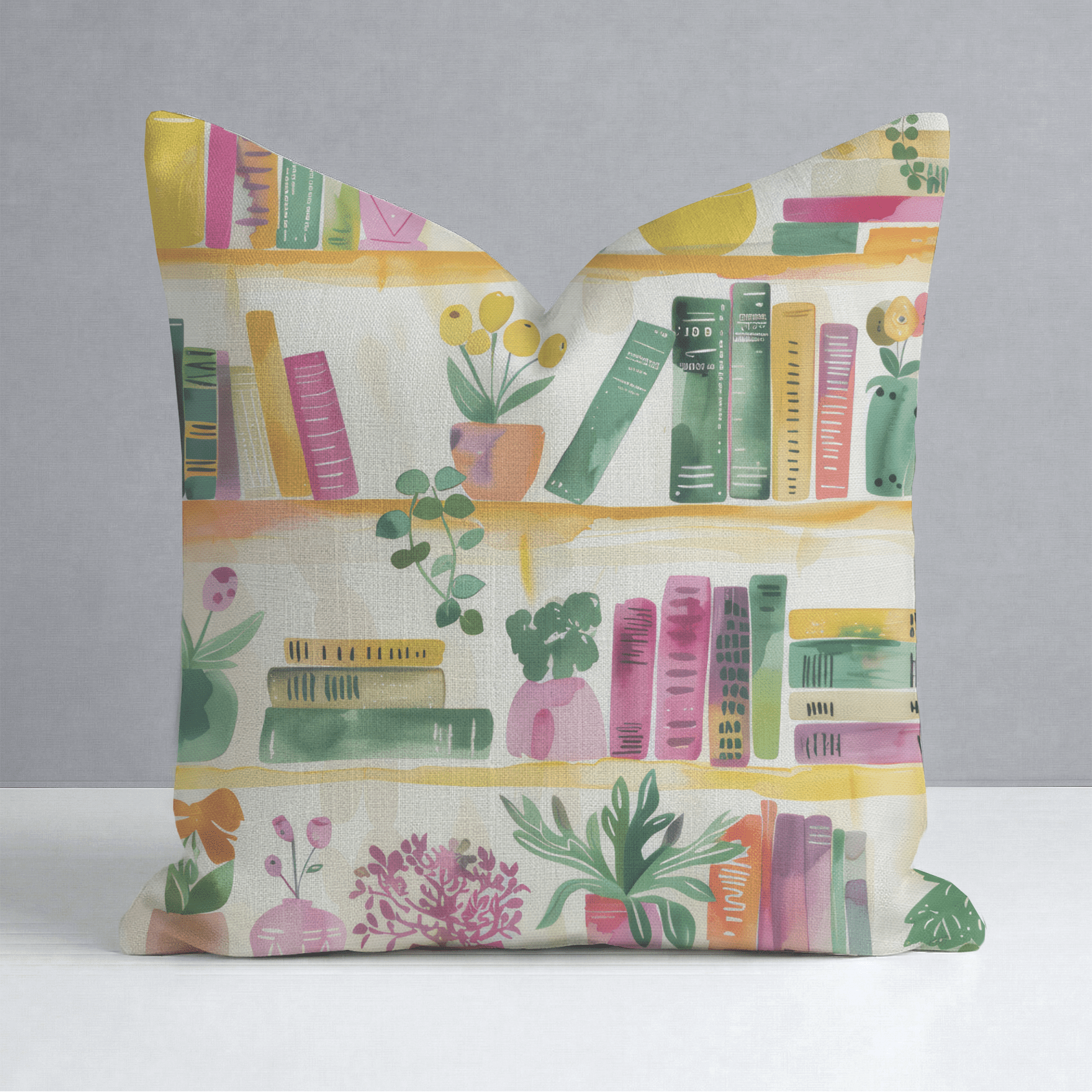 Shelfie Throw Pillow - Lemon Park