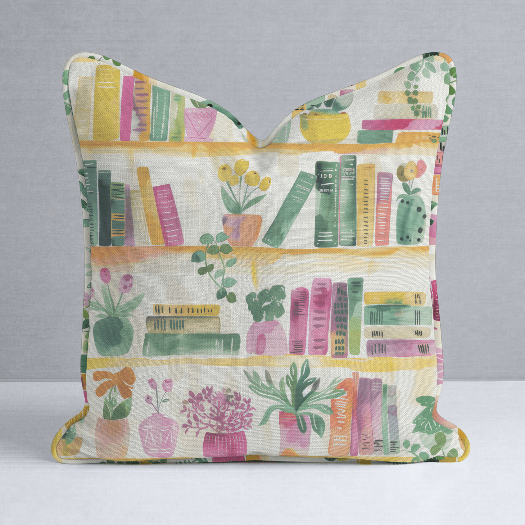 Shelfie Throw Pillow - Lemon Park