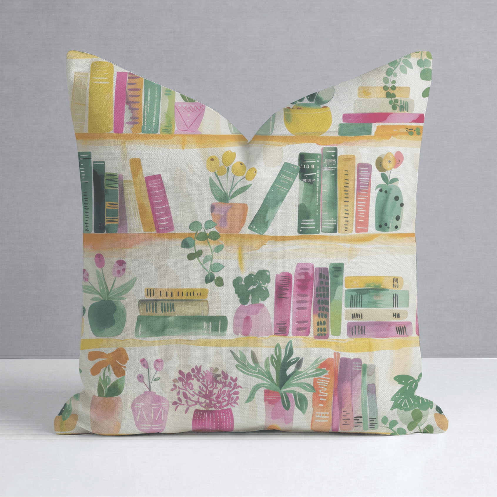 Shelfie Throw Pillow - Lemon Park