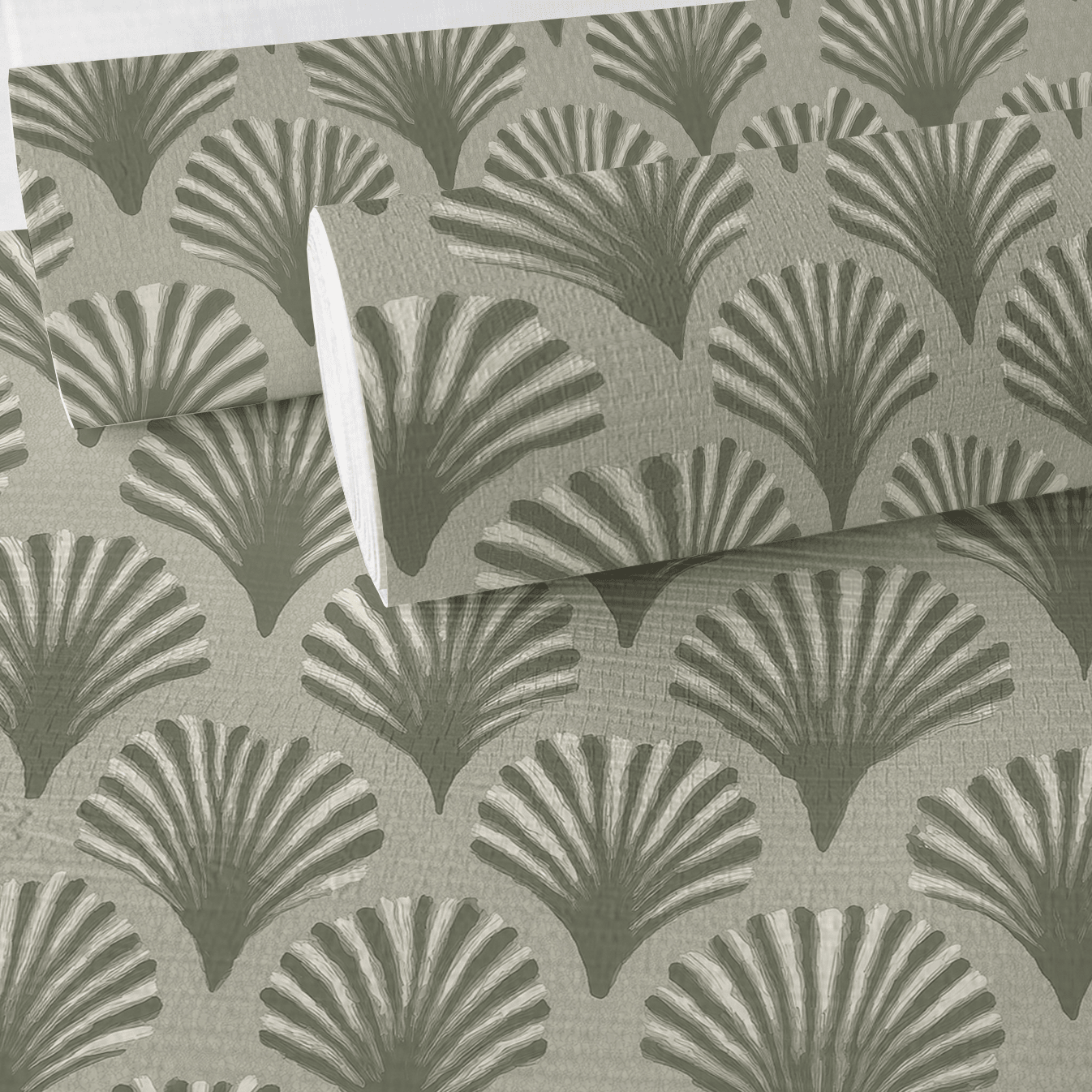 Shell House Faux Grasscloth Wallpaper - Lemon Park