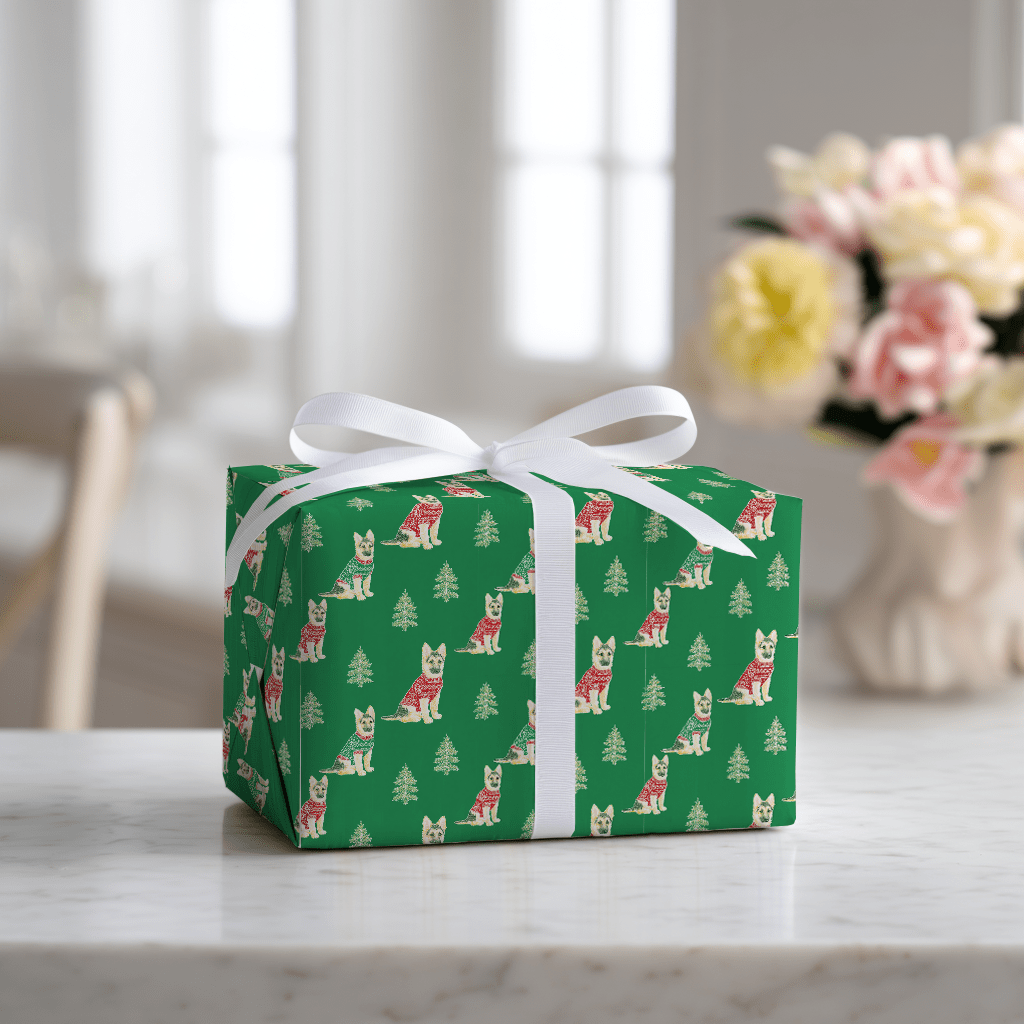 Shepherd in a Sweater - Wrapping Paper - Lemon Park