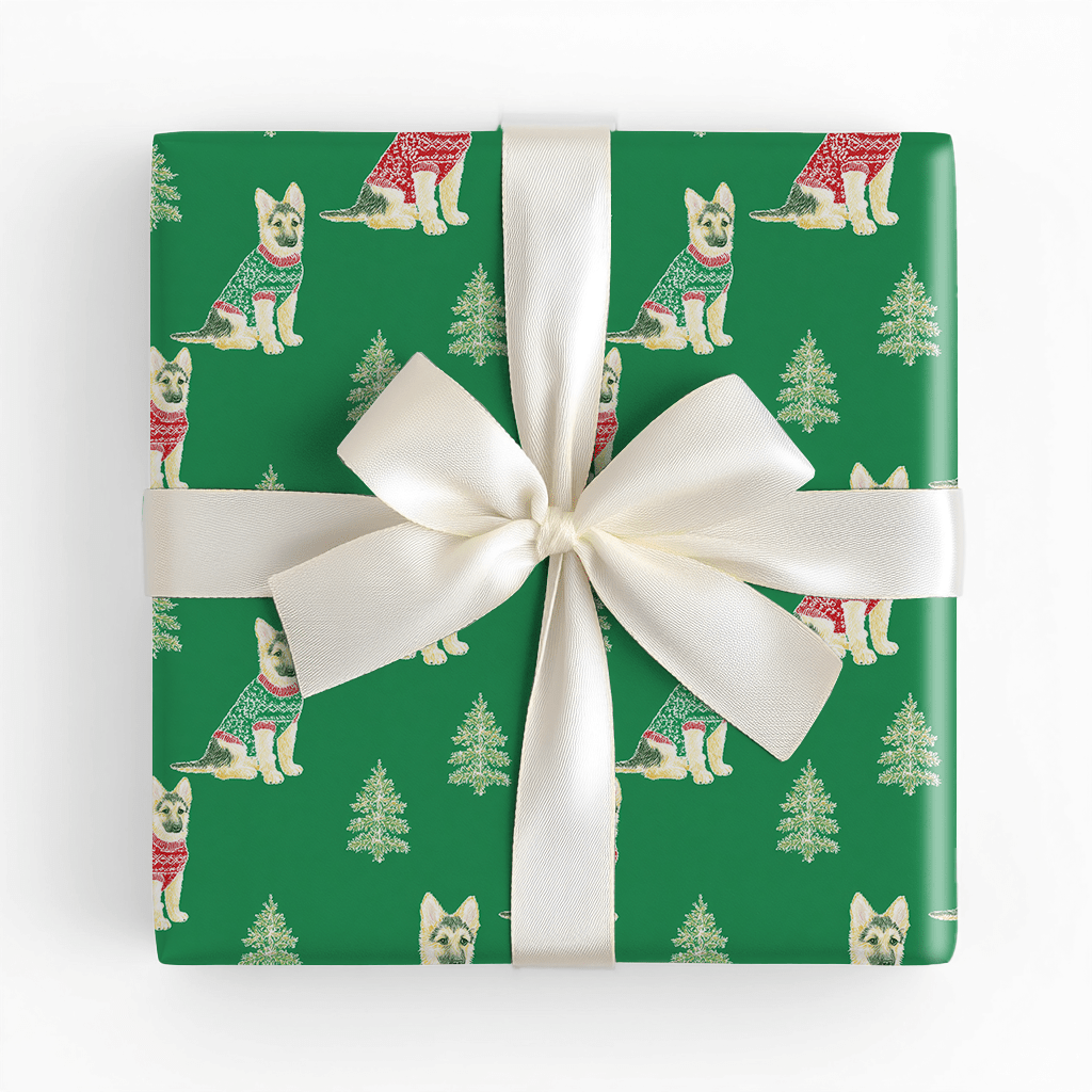 Shepherd in a Sweater - Wrapping Paper - Lemon Park