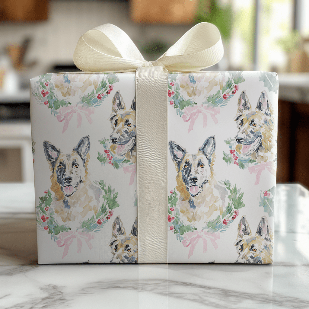 Shepherd Wreaths - Wrapping Paper - Lemon Park