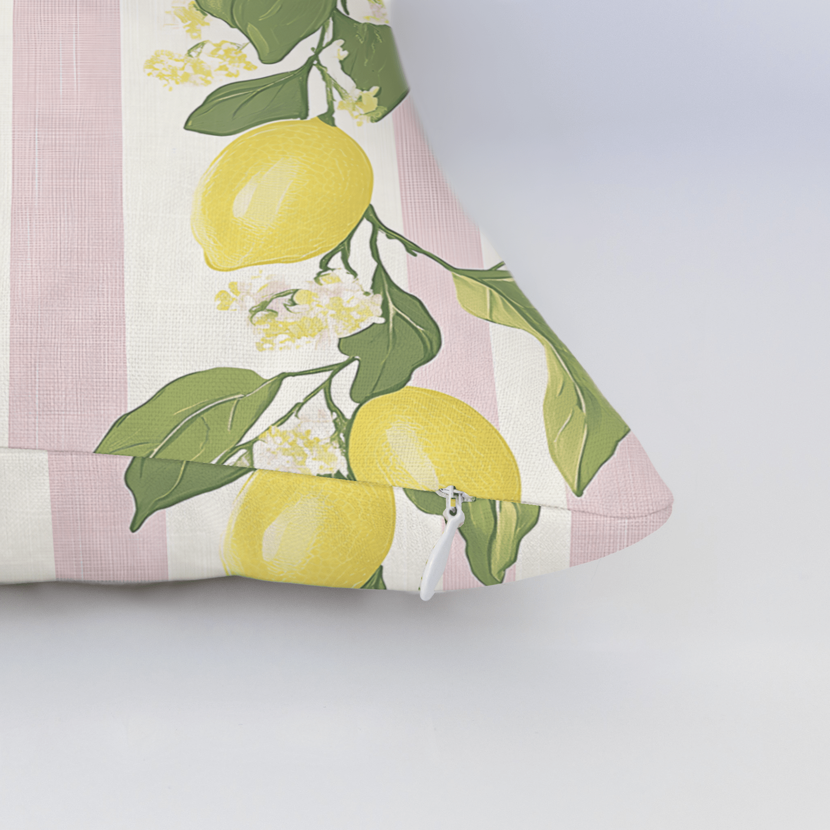 Sicily Stripes Throw Pillow - Lemon Park