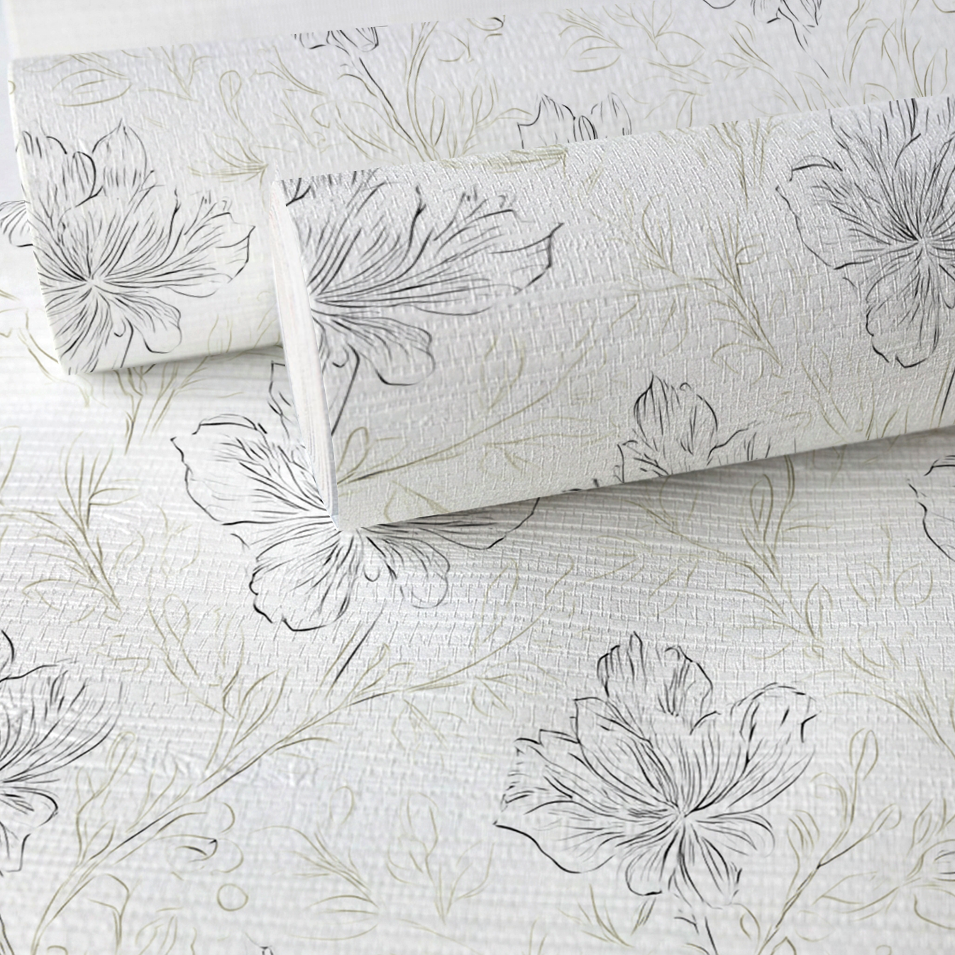 Silver Lining Faux Grasscloth Wallpaper