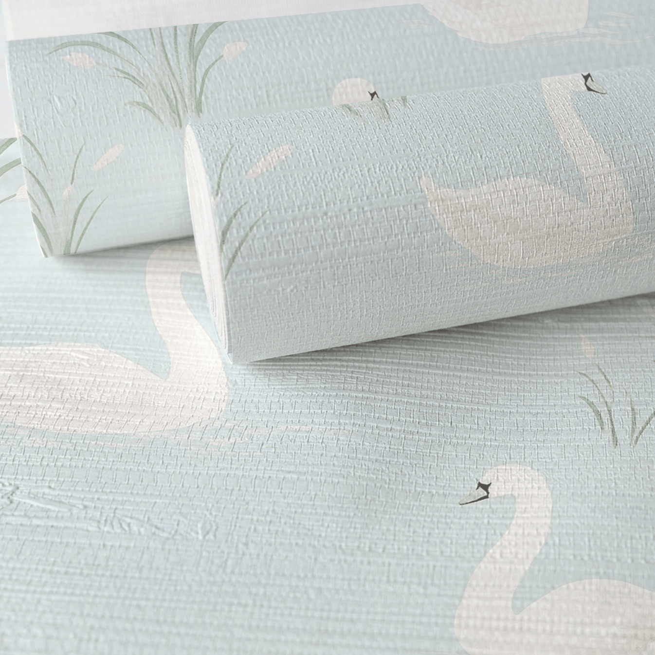 Silver Pond Faux Grasscloth Wallpaper - Lemon Park