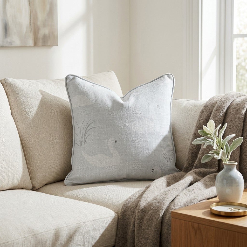 Silver Pond Throw Pillow - Lemon Park