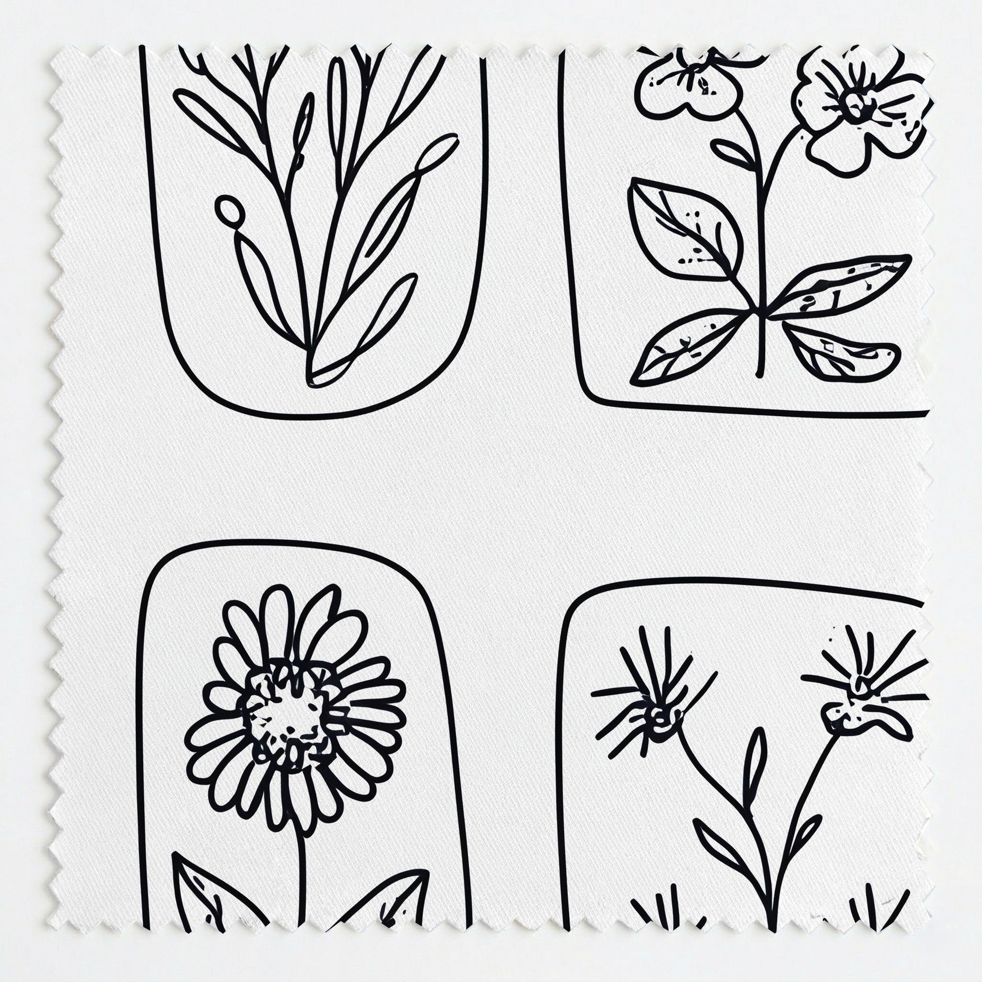 Sketchbook Blooms - Fabric - Lemon Park
