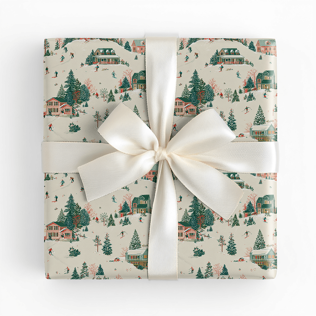 Ski Lodge Christmas - Wrapping Paper - Lemon Park