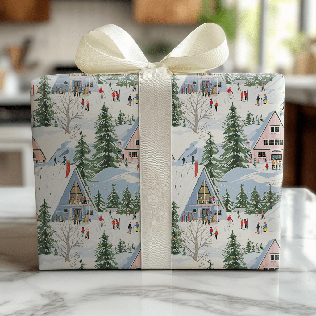 Ski Rental - Wrapping Paper - Lemon Park