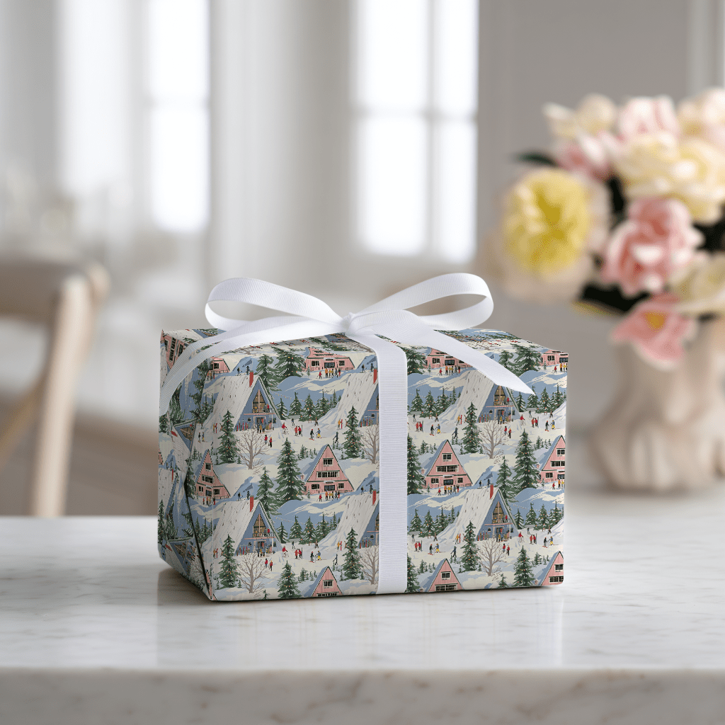 Ski Rental - Wrapping Paper - Lemon Park