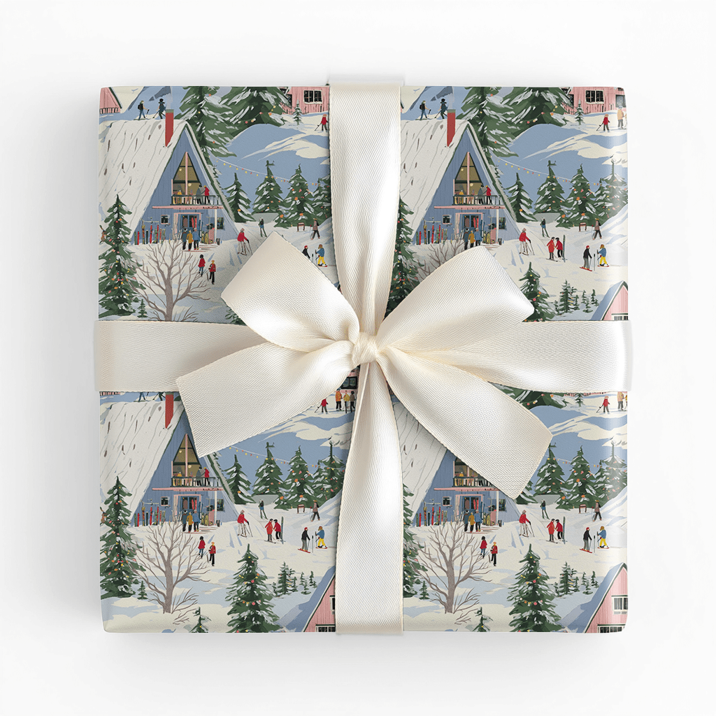 Ski Rental - Wrapping Paper - Lemon Park