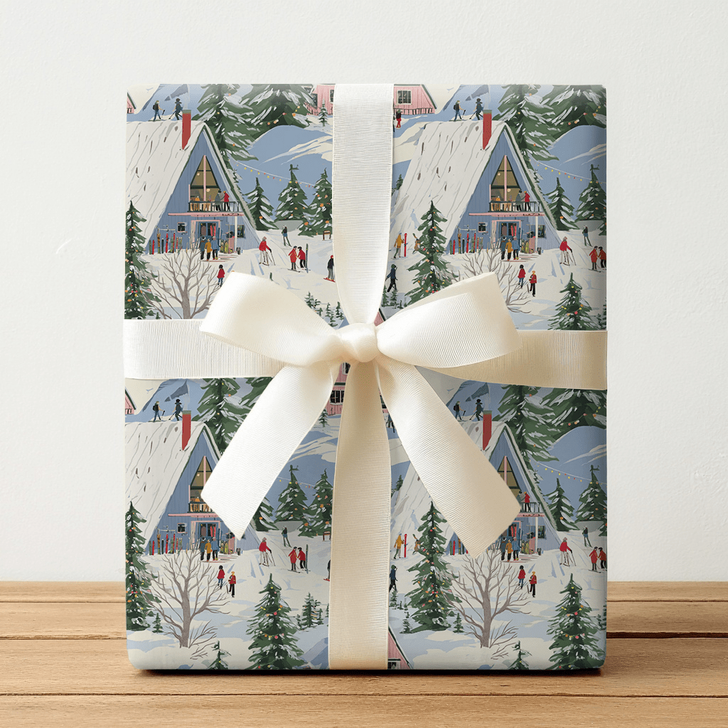 Ski Rental - Wrapping Paper - Lemon Park