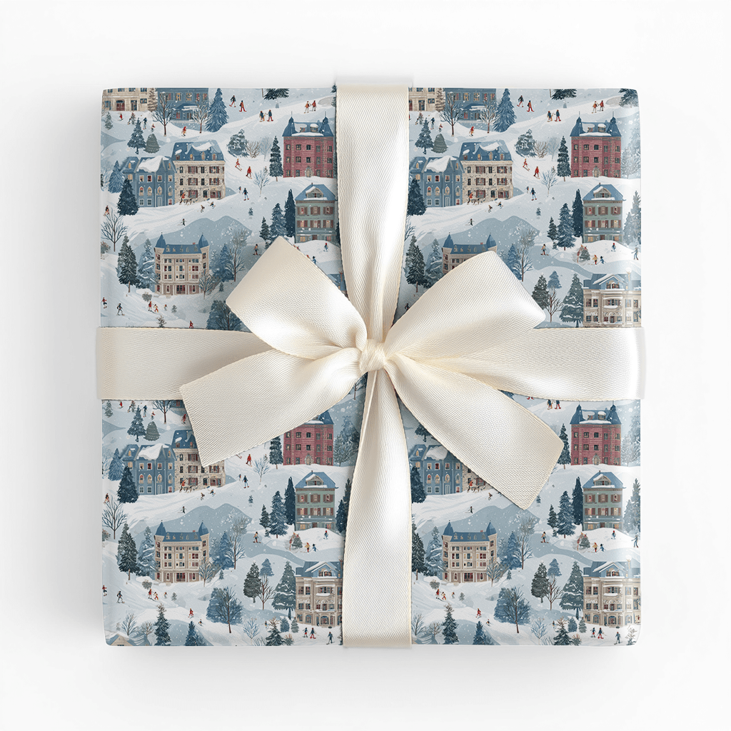 Ski Town - Wrapping Paper - Lemon Park
