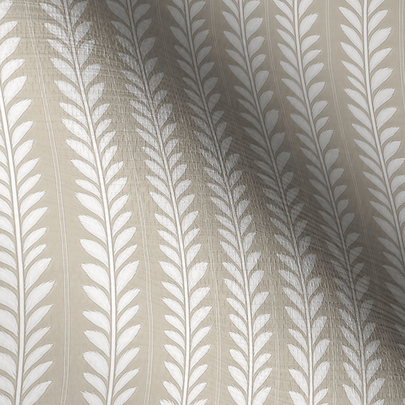 Skinny Sprig Faux Grasscloth Wallpaper - Lemon Park