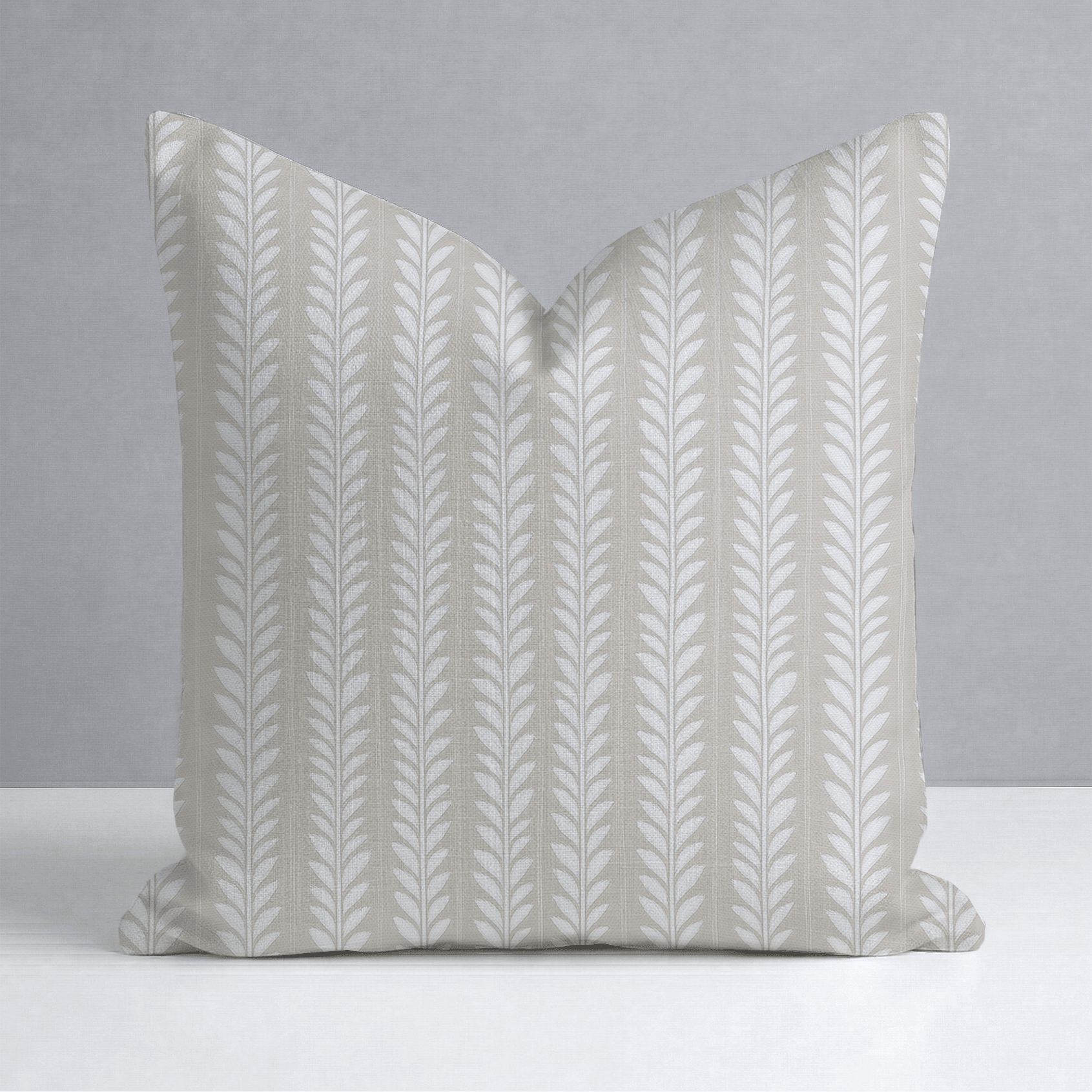 Skinny Sprig Throw Pillow - Lemon Park