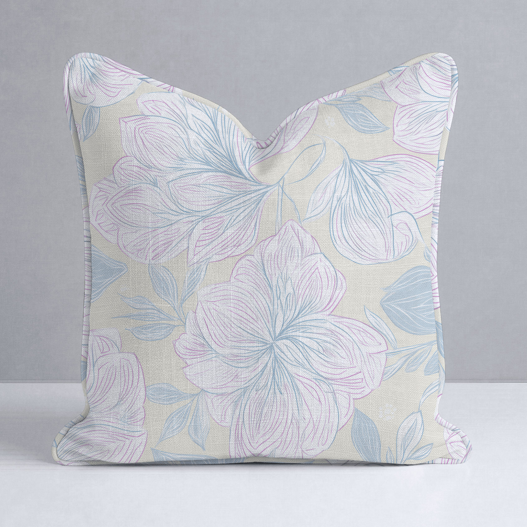 Skipping Through Flowers Throw Pillow - Lemon Park