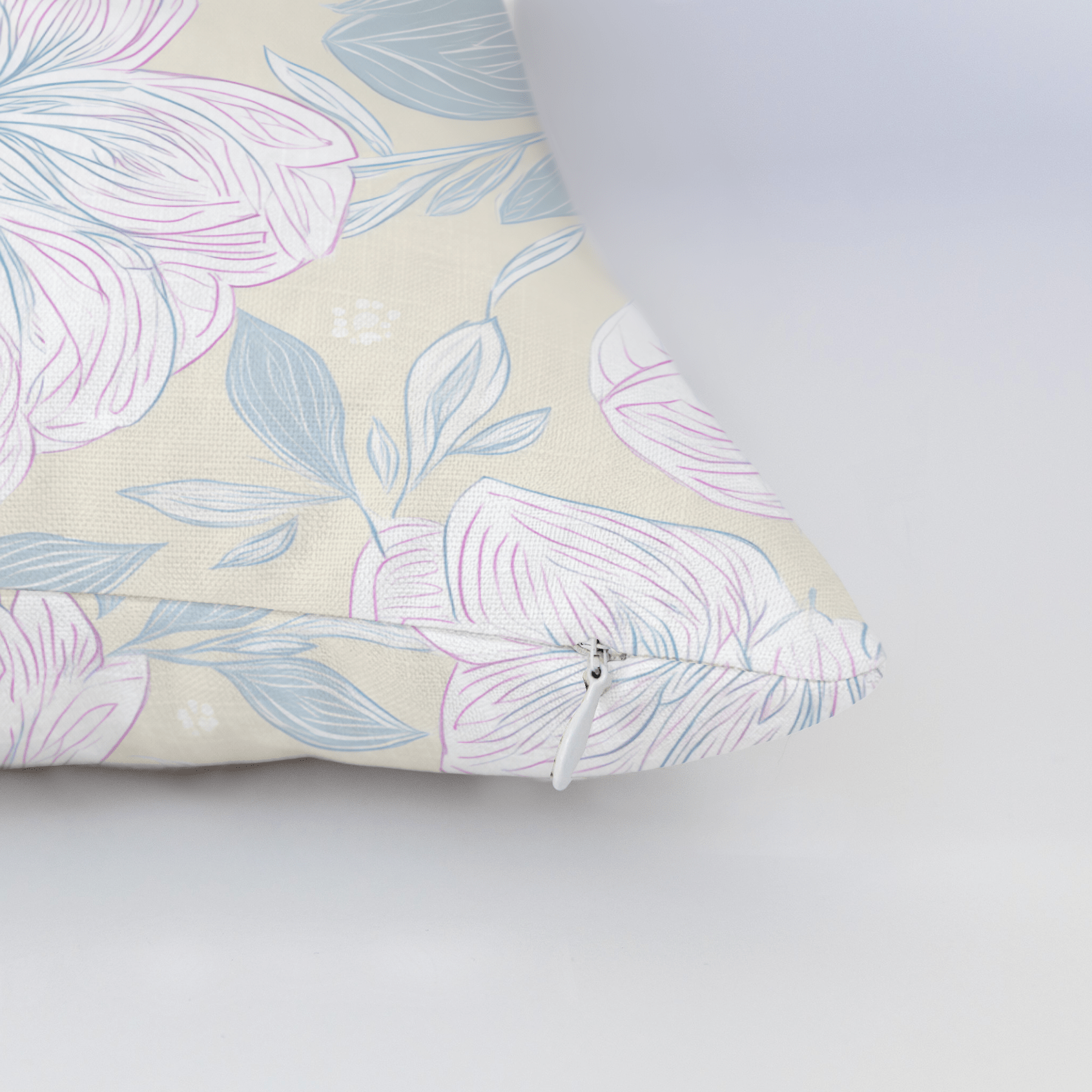 Skipping Through Flowers Throw Pillow - Lemon Park