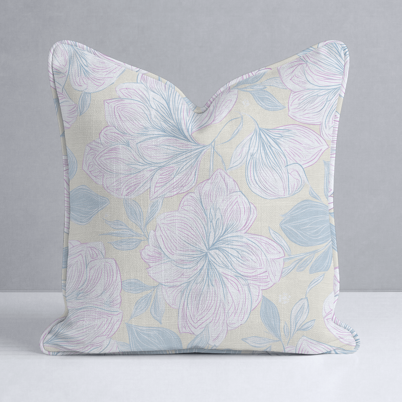 Skipping Through Flowers Throw Pillow - Lemon Park