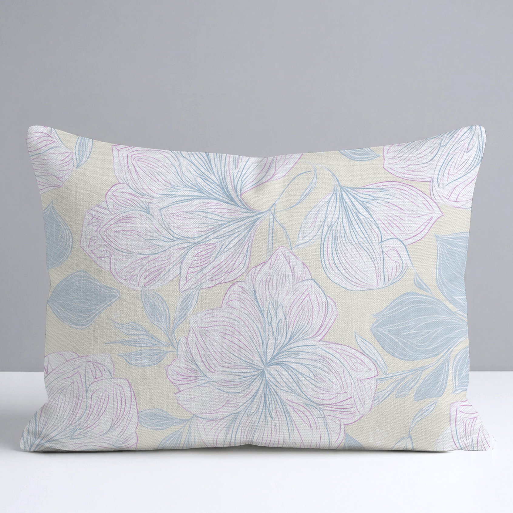 Skipping Through Flowers Throw Pillow - Lemon Park