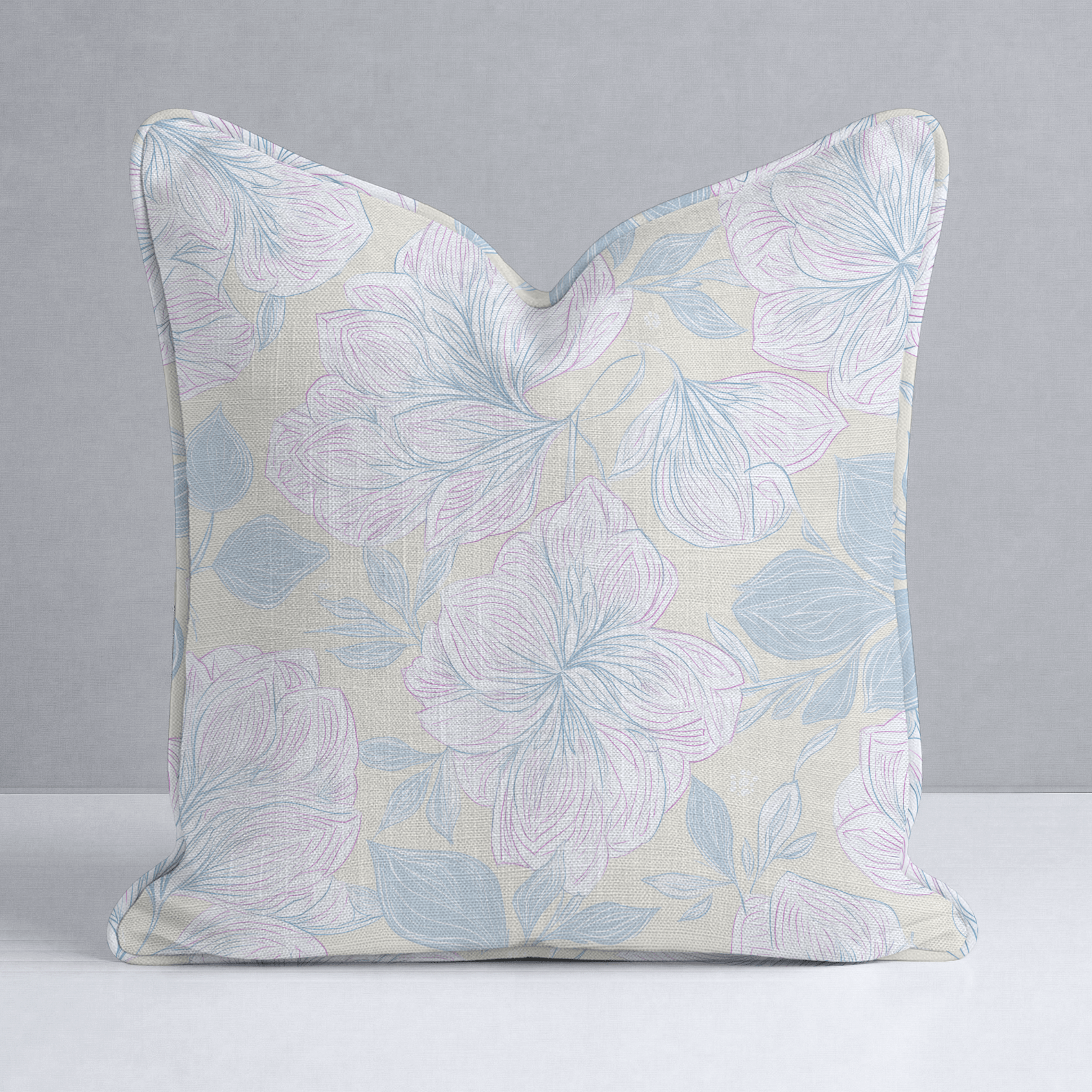 Skipping Through Flowers Throw Pillow - Lemon Park