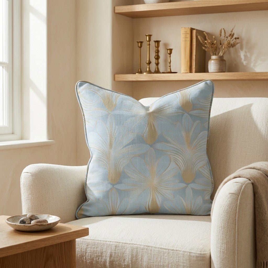 Skylight Gold Throw Pillow - Lemon Park