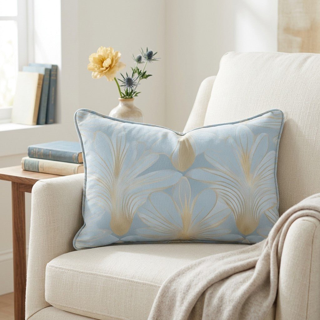 Skylight Gold Throw Pillow - Lemon Park