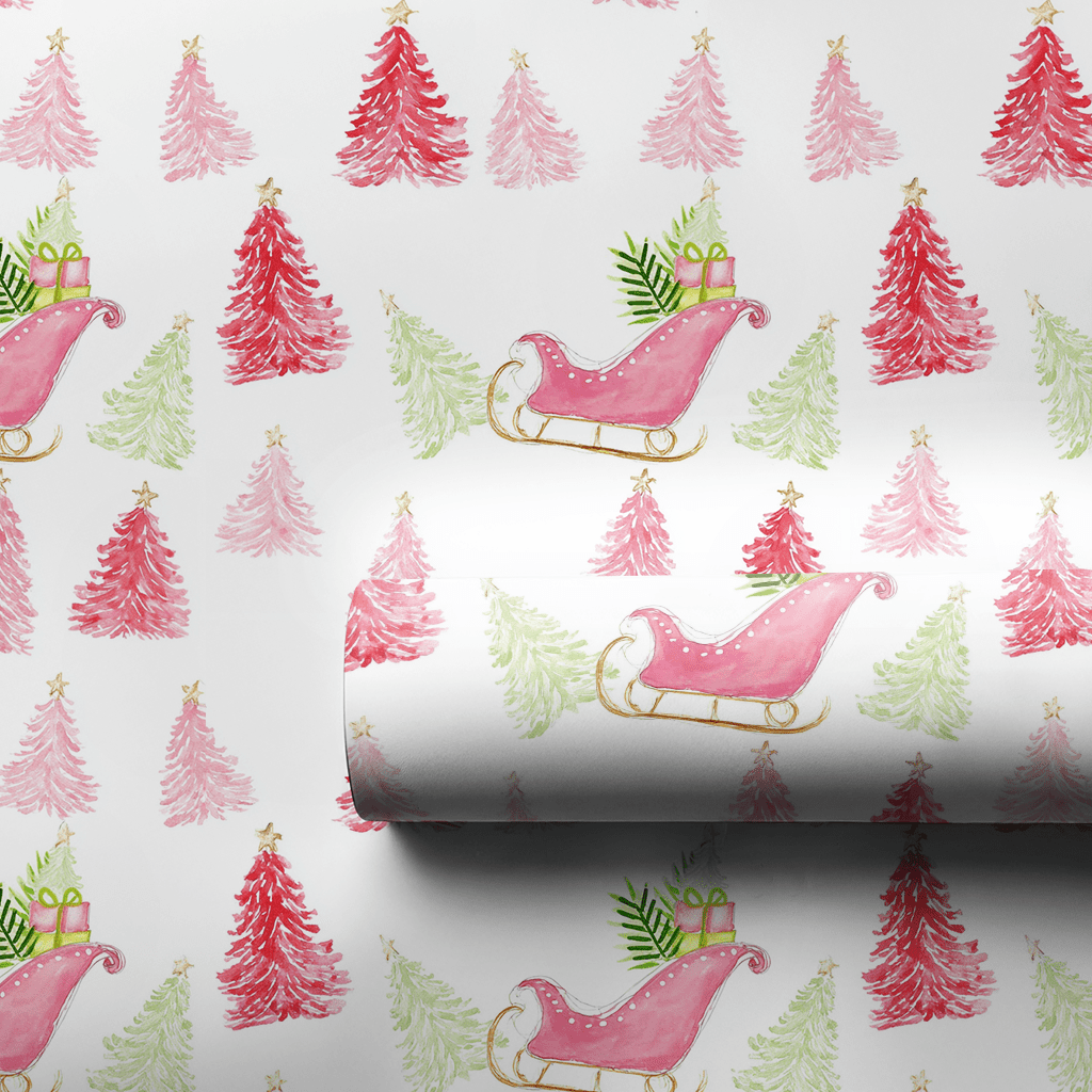 Sleigh Bells - Wrapping Paper - Lemon Park