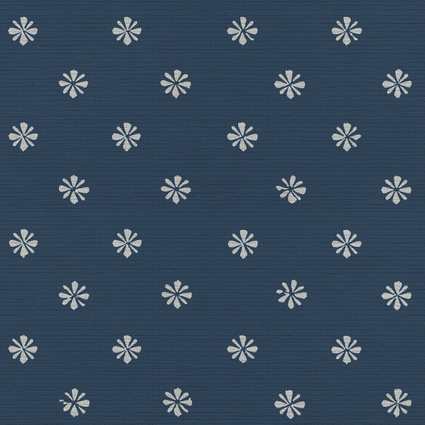 Small Flower Faux Grasscloth Wallpaper