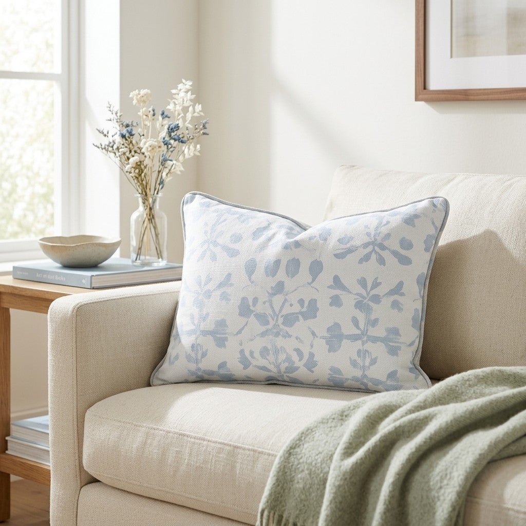 Snow at the Beach Throw Pillow - Lemon Park