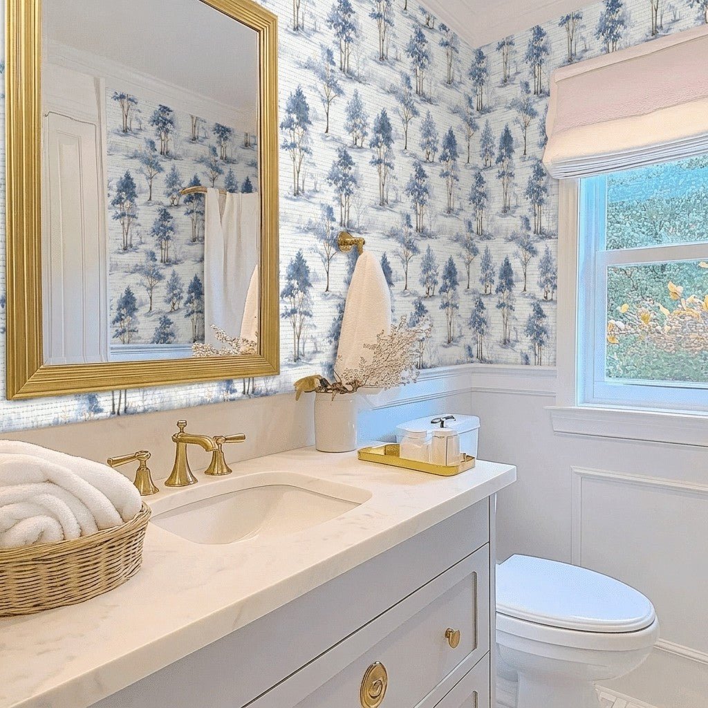 Snowbird Faux Grasscloth Wallpaper - Lemon Park