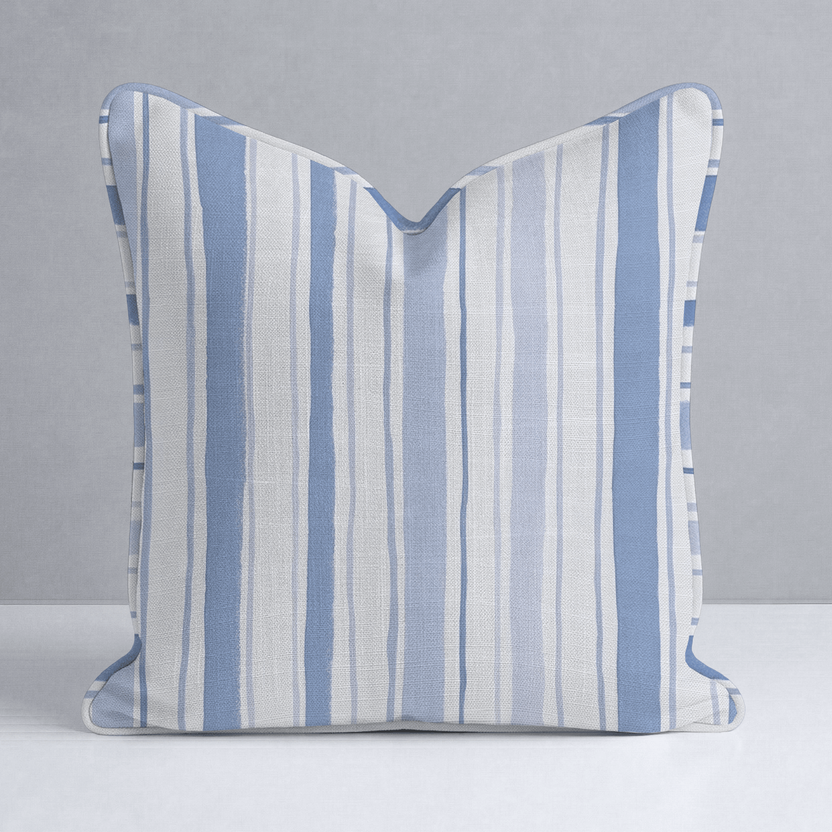 Snowcone Stripes Throw Pillow - Lemon Park