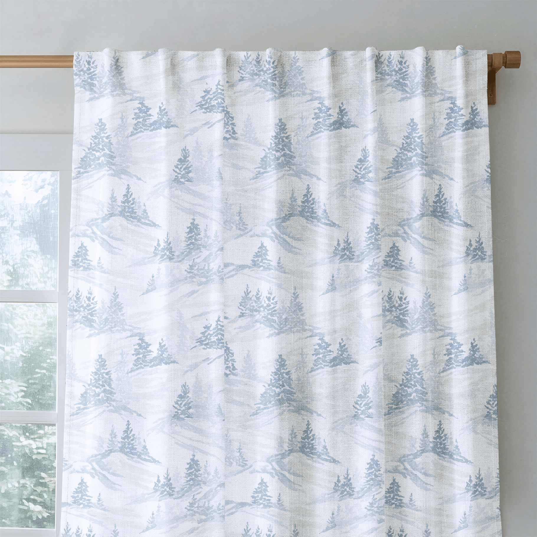 Snowy Slopes - Drapery - Lemon Park